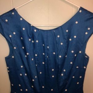 Blue Polkadot Summer Dress